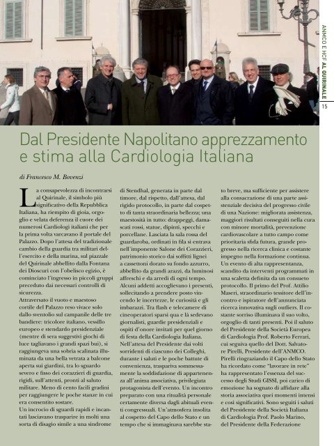 Cardiologia negli Ospedali nÂ° 168 Marzo/Aprile 2009 - Anmco