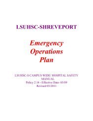 Emergency Operations Plan - Inside myHSC