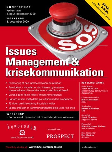 Issues Management & krisekommunikation - IBC Euroforum