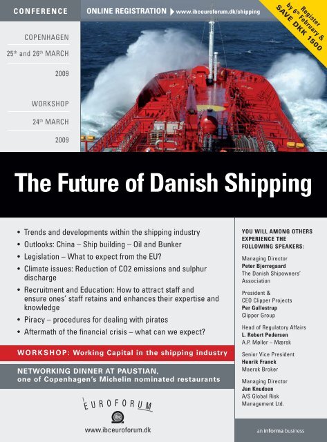 The Future of Danish Shipping - IBC Euroforum