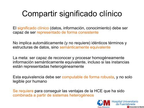 Retos y dificultades para la interoperabilidad semántica: principales ...