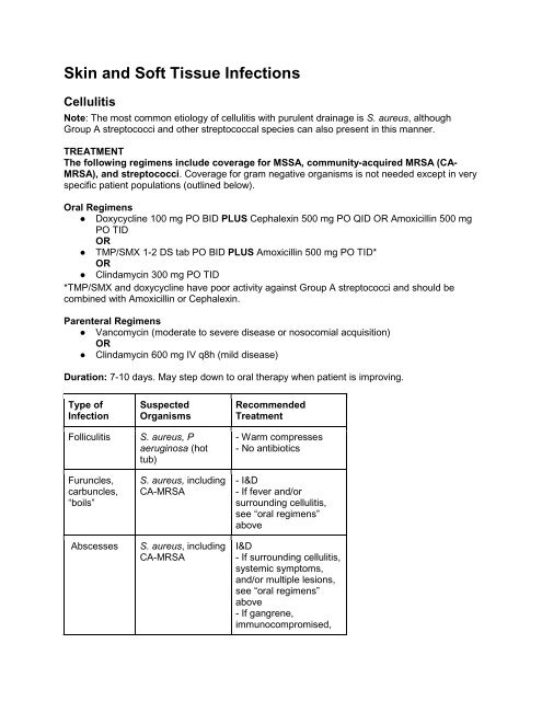 Skin and Soft Tissue Infections - UCLA