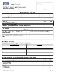 PATIENT HEALTH QUESTIONNAIRE - Radiation Oncology - UCLA