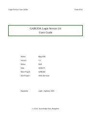GARUDA Login Service 2.0 Users Guide - garuda grid