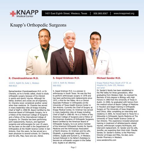 May 2007 - Knapp Medical Center