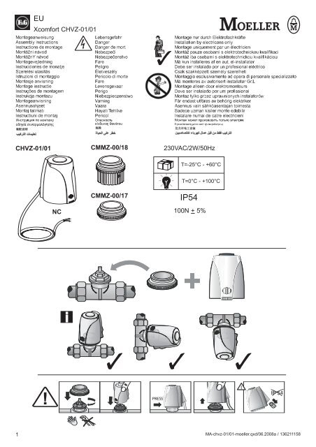 Xcomfort CHVZ-01/01 CHVZ-01/01 CMMZ-00/18 CMMZ ... - Moeller