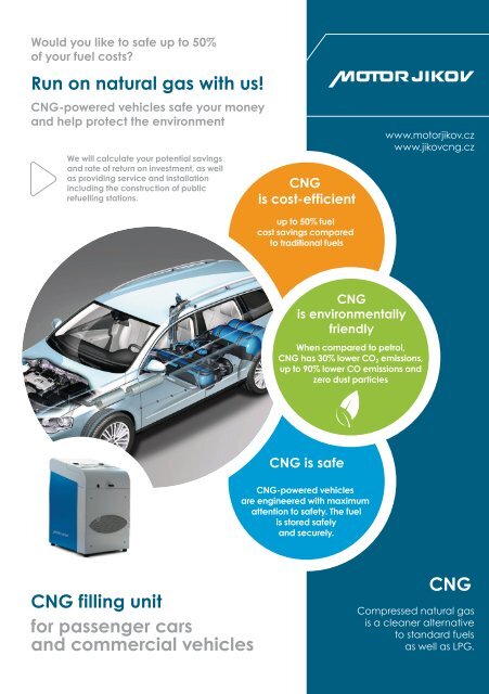 CNG filling unit for passenger cars and commercial ... - motor jikov cng