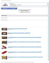 1963 diecast toys and diecast scale model cars - Toy Wonders, Inc.