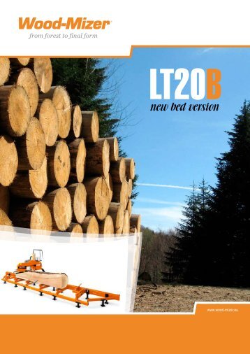 LT20B with the new bed version - Wood-Mizer
