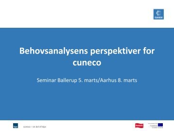 Informationsniveau - cuneco