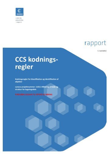 HÃ¸ringsrapport CCS-kodningsregler - cuneco