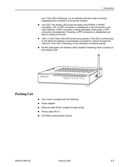 6388 Wireless Router User's Guide - Zhone Technologies