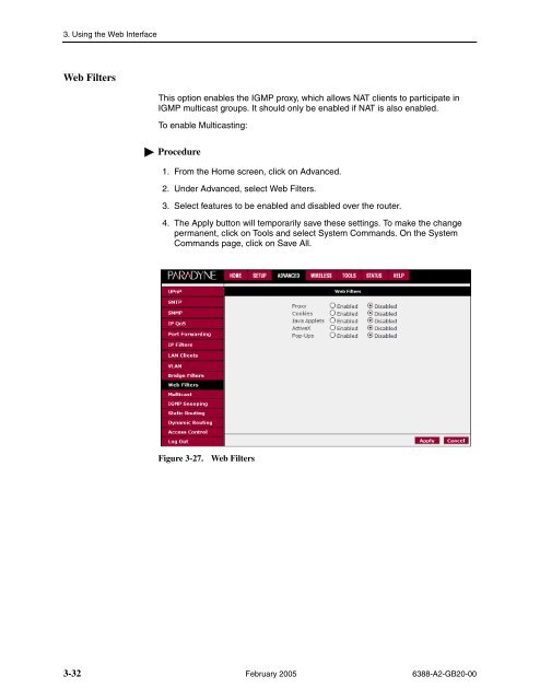 6388 Wireless Router User's Guide - Zhone Technologies