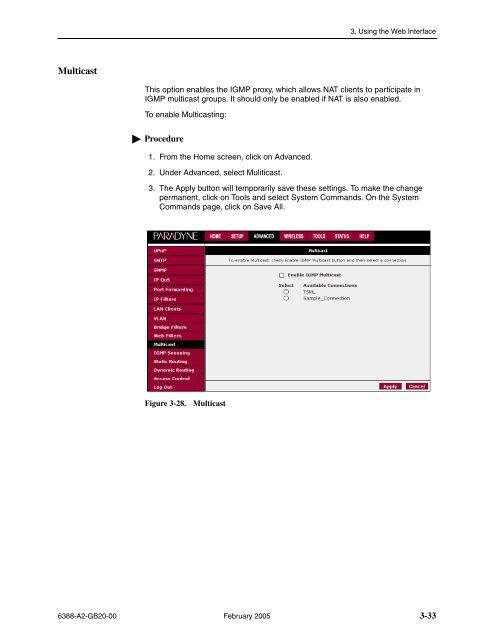 6388 Wireless Router User's Guide - Zhone Technologies