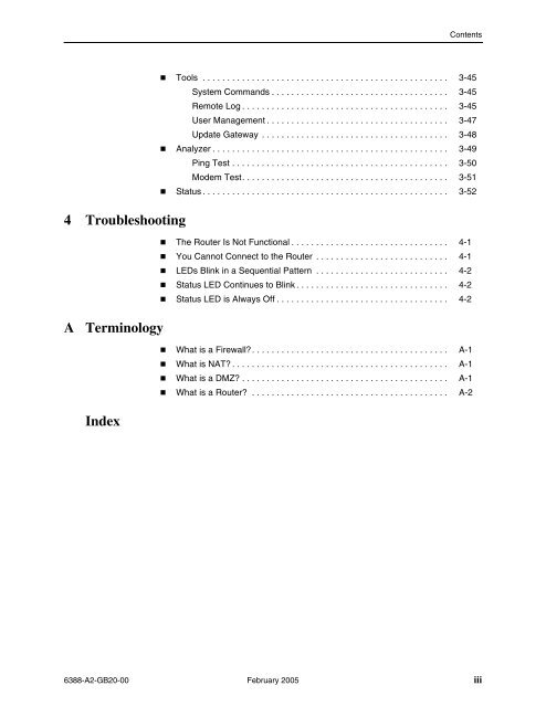 6388 Wireless Router User's Guide - Zhone Technologies