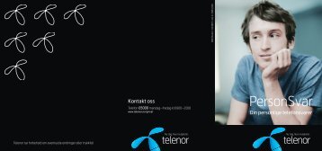 Brukerveiledning for PersonSvar - Telenor