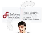 Software Innovations kundserviceorganisation