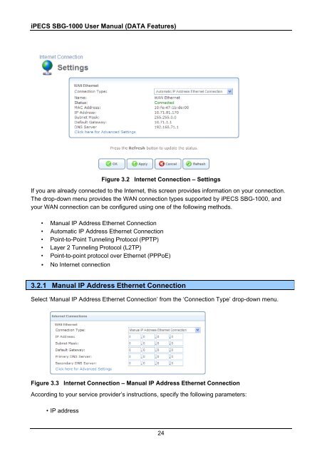 iPECS SBG-1000 User Manual