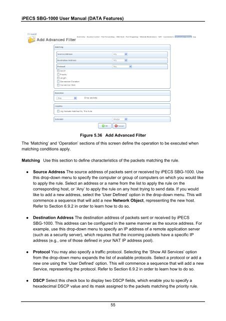 iPECS SBG-1000 User Manual