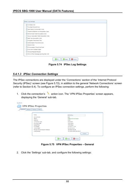 iPECS SBG-1000 User Manual