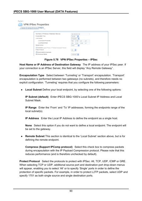 iPECS SBG-1000 User Manual