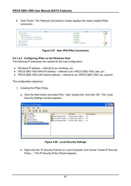 iPECS SBG-1000 User Manual