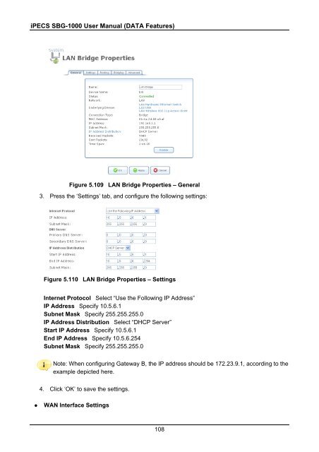 iPECS SBG-1000 User Manual