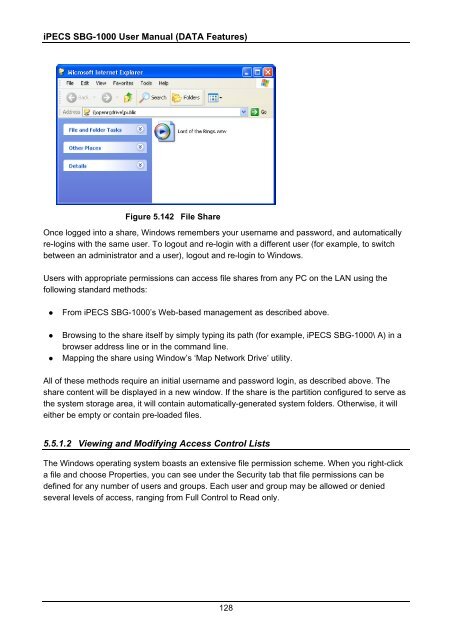 iPECS SBG-1000 User Manual