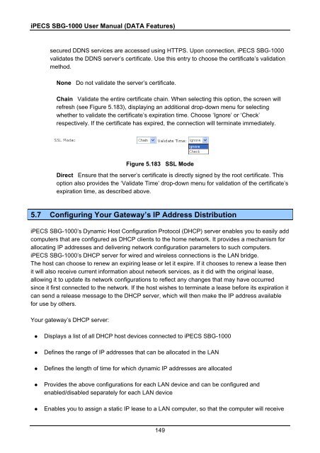 iPECS SBG-1000 User Manual