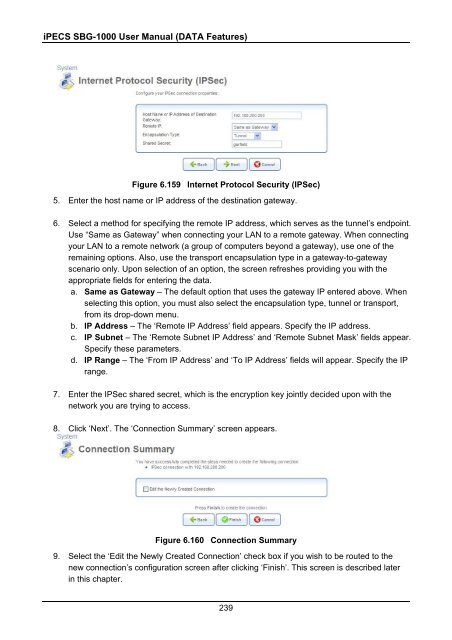 iPECS SBG-1000 User Manual