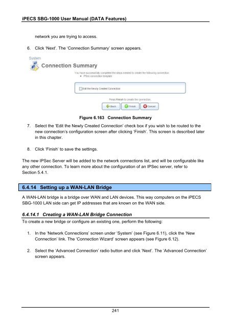 iPECS SBG-1000 User Manual