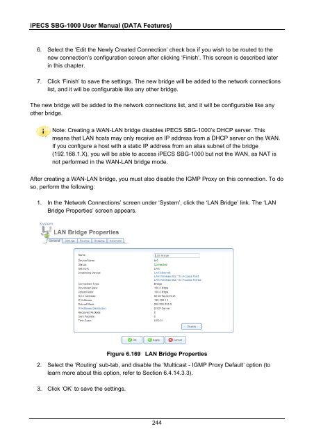 iPECS SBG-1000 User Manual