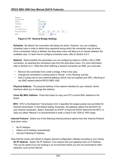 iPECS SBG-1000 User Manual