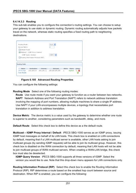 iPECS SBG-1000 User Manual