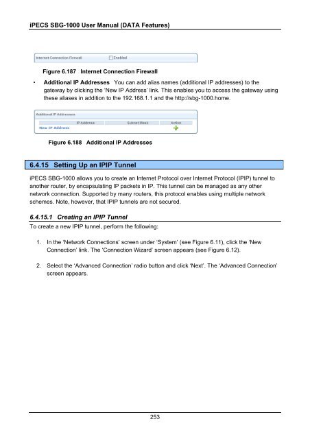 iPECS SBG-1000 User Manual