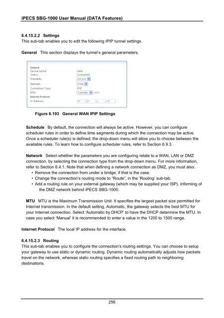 iPECS SBG-1000 User Manual