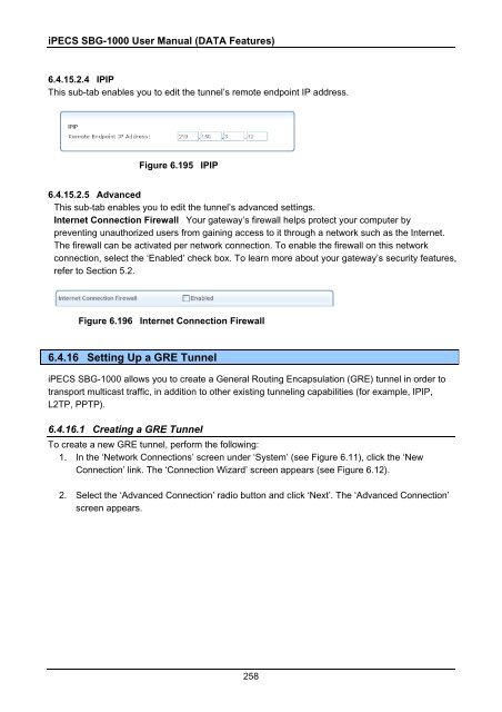 iPECS SBG-1000 User Manual