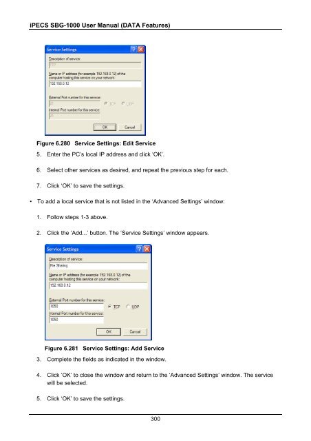 iPECS SBG-1000 User Manual