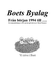 Från början 1994 till …. - Boet Byalag
