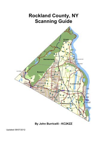 Rockland County, NY Scanning Guide - Warren County Skywarn