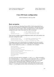 Cisco IOS basic configuration