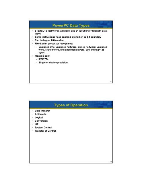 Instruction Methodology, Instuction Cycle, Instruction types