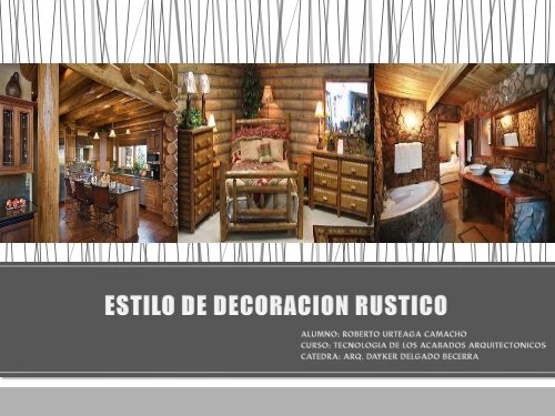 ESTILOS DE DECORACION