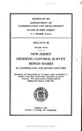 Bulletin 58. NJ Geodetic Control Survey Bench Marks in ...