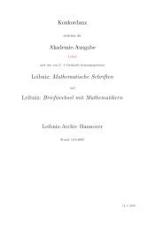 Mathematische Schriften (Hrsg.: Gerhardt) sowie Leibniz