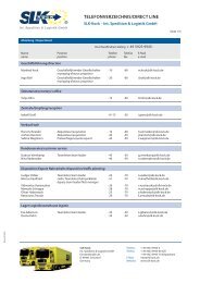 Telephone directory - SLK-Kock Internationale Spedition & Logistik ...