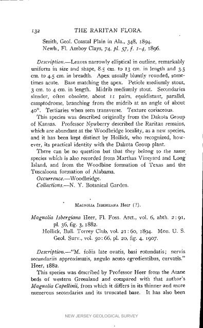 Bulletin 3. The flora of the Raritan Formation, 1911 - State of New ...