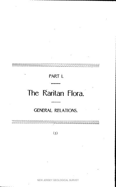 Bulletin 3. The flora of the Raritan Formation, 1911 - State of New ...