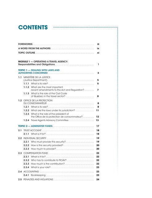 Laws and Regulations Applicable to the Travel Industry - Institut de ...