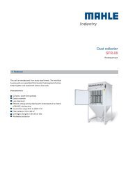 [PDF] Dust collector SFR-08 - mahle.com